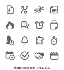 Simple set of planing and organization related vector icons for your design.