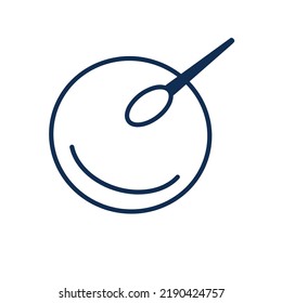 Simple set of Plate and spoon
