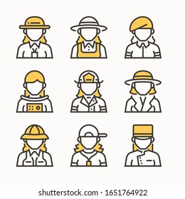 simple set Professional Color icons Pack vector
