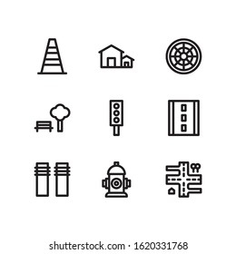 Simple Set of Public Services Related Vector Line Icons