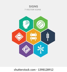 simple set of rail road crossing cross, parking hexagonal, traffic, rectangle and arrow icons, contains such as icons prohibition, prohibited, philosophy and more. 64x64 pixel perfect. infographics
