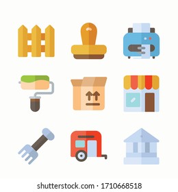 Simple Set Real Asset Vector Color Icons