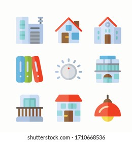 Simple Set Real Asset Vector Color Icons