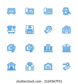 Simple Set of Real Estate Related Vector Line Icons. linear style sign for mobile concept and web design. line vector icon. Symbol, logo illustration.