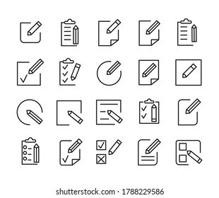 Simple set of register related outline icons. Elements for mobile concept and web apps. Thin line vector icons for website design and development, app development.