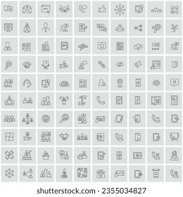 Simple set of related icons. Pixel vector graphics - Vector.