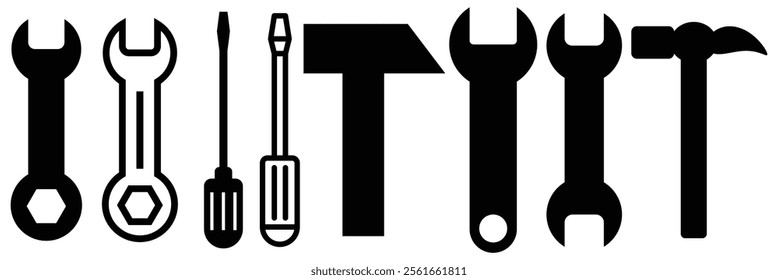 Simple Set of Repair Related Vector Line Icons. Contains such Icons as Screwdriver, Engineer, Tech Support and more. Editable Stroke. Design eps 10 