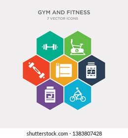 simple set of riding bicycle, broccoli porcion, phytonutrients, mat for fitness icons, contains such as icons barbell weightlifting, exercise bike, little dumbbell and more. 64x64 pixel perfect.