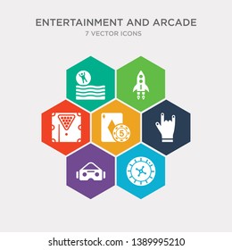 simple set of roulette, vr, rock, poker icons, contains such as icons board game, space game, water rollerball and more. 64x64 pixel perfect. infographics vector
