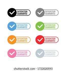Simple Set of Satisfaction Guaranteed badge.