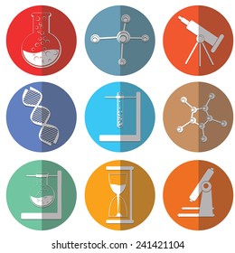 Simple set of Science related vector icons for your design.