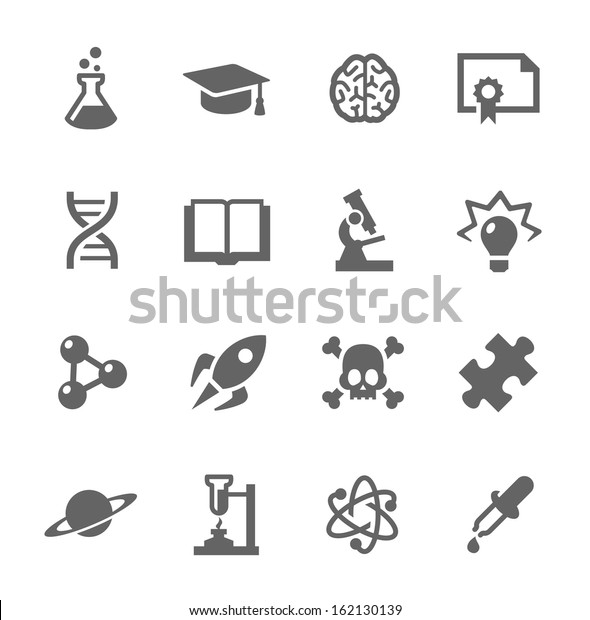 Simple Set Science Related Vector Icons Stock Vector (Royalty Free ...