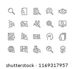 Simple Set of Search Related Vector Line Icons. Contains such Icons as Reverse Indexation, Search Bot, Artificial Intelligence and more. Editable Stroke. 48x48 Pixel Perfect.