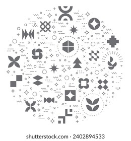 Simple Set of shape and symbol Related Vector Line Illustration. Contains such Icons as elements, circle, square, triangle, cross, rectangle, pentagon, hexagon, star, octagon and Other Elements.