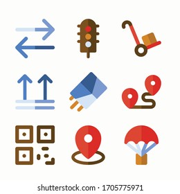 Simple Set Shipping and Delivery Vector Color Icons