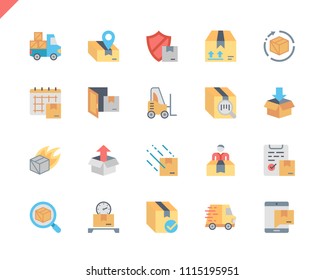 Simple Set Shipping Flat Icons for Website and Mobile Apps. Contains such Icons as Export, Logistics, Board, Cargo, Delivery. 48x48 Pixel Perfect. Vector illustration.