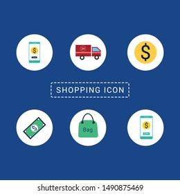 Simple Set of Shopping Cart Related Vector Line Icons. Contains such Icons as Express Checkout, Mobile Shop, Add, Refresh and more.