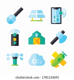 Simple Set Smart Farm Vector Color Icons