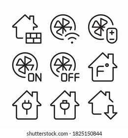 Simple Set Smart Home Vector line Icons. Line with Editable stroke