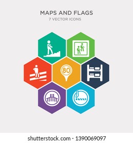 simple set of smoke zone, flyover bridge, dormitory, 80 speed limit icons, contains such as icons crossing road caution, school zone, walking up stair and more. 64x64 pixel perfect. infographics