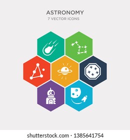 simple set of space travel, spaceman, stargate, supernova icons, contains such as icons triangulam australe, ursa major, aerolite and more. 64x64 pixel perfect. infographics vector