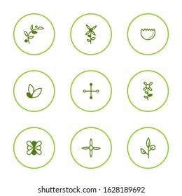 Simple set spring icon vectors for website and mobile app icons