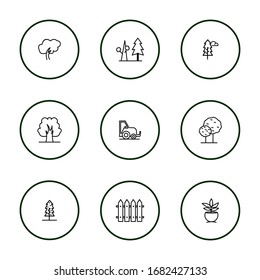 Simple set spring icon for website and mobile app icons
