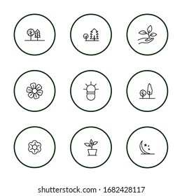 Simple set spring ivon for website and mobile app icons