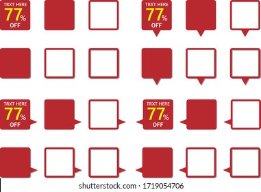Un simple conjunto de iconos cuadrados que puede utilizar para su venta