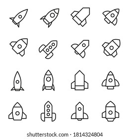 Simple set of start up icons in trendy line style. Modern vector symbols, isolated on a white background. Linear pictogram pack. Line icons collection for web apps and mobile concept.