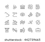 Simple Set of Stock Market Related Vector Line Icons. 
Contains such Icons as Gainers, Losers, Bear, Bull, IPO, Currency Exchange and more
Editable Stroke. 48x48 Pixel Perfect. 