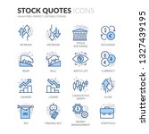 Simple Set of Stock Quotes Related Vector Line Icons. Contains such Icons as IPO, Portfolio, Money Management and more. Editable Stroke. 64x64 Pixel Perfect.