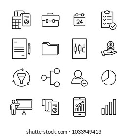 Simple set of strategy related outline icons. Elements for mobile concept and web apps. Thin line vector icons for website design and development, app development. Premium pack.