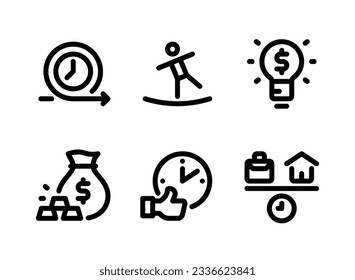 Simple Set of Success Related Vector Line Icons. Contains Icons as Agility, Challenge, Financial Idea and more.