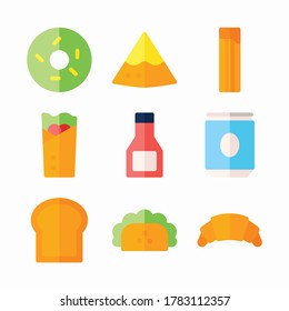 Simple Set Take Away Vector Color Icons