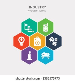 simple set of tanks, nuclear plant, mechanism, oil icons, contains such as icons energy, controller, gantt and more. 64x64 pixel perfect. infographics vector