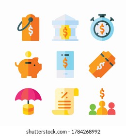 Simple Set Taxes Vector Color Icons