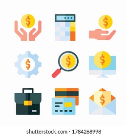 Simple Set Taxes Vector Color Icons