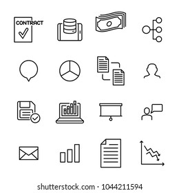 Simple set of teamwork related outline icons. Elements for mobile concept and web apps. Thin line vector icons for website design and development, app development. Premium pack.