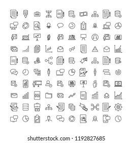 Simple set of teamwork related outline icons. Elements for mobile concept and web apps. Thin line vector icons for website design and development, app development. Premium pack.