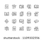 Simple Set of Technical Documentation Related Vector Line Icons. 
Contains such Icons as Plan, Blueprint, Manual and more. Editable Stroke. 48x48 Pixel Perfect.