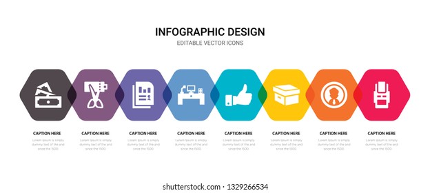simple set of terminal, profile, box, like icons, contains such as icons workplace, analytics, scissors, money and more. 64x64 pixel perfect. editable vector set
