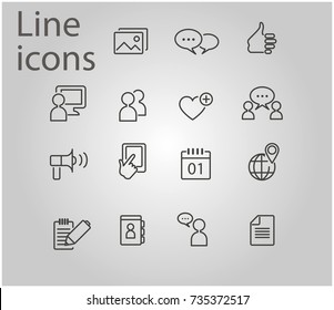 Simple Set of Testimonials Related Vector Line Icons. Contains such Icons as Customer Relationship Management, Feedback, Review, Emotion symbols and more. - stock vector