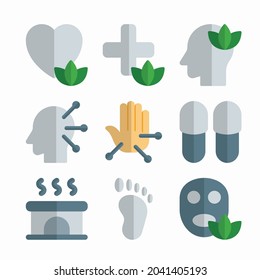 Simple Set Therapy Vector Color Icons