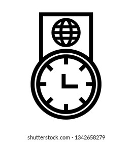 Simple Set of Time Related Vector  Icons. Contains such Icons as Timer, Speed, Alarm, Restore, Time Management, Calendar and more. Editable Stroke. Pixel Perfect. - Vector
