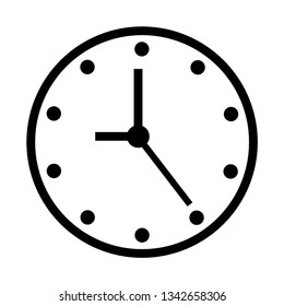 Simple Set of Time Related Vector  Icons. Contains such Icons as Timer, Speed, Alarm, Restore, Time Management, Calendar and more. Editable Stroke. Pixel Perfect. - Vector