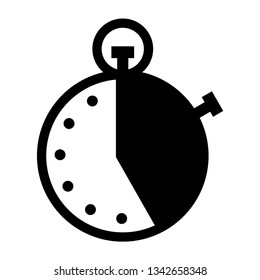 Simple Set of Time Related Vector  Icons. Contains such Icons as Timer, Speed, Alarm, Restore, Time Management, Calendar and more. Editable Stroke. Pixel Perfect. - Vector