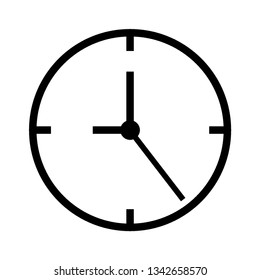 Simple Set of Time Related Vector  Icons. Contains such Icons as Timer, Speed, Alarm, Restore, Time Management, Calendar and more. Editable Stroke. Pixel Perfect. - Vector