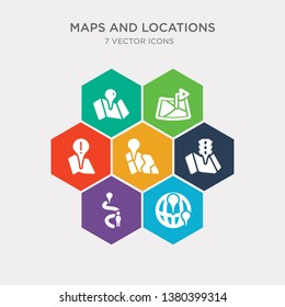 simple set of touristic map, track, traffic lights, unavailable location icons, contains such as icons warning, west, world map folded and more. 64x64 pixel perfect. infographics vector