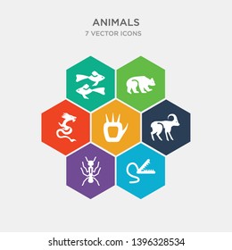 simple set of trap, ant, mouflon, pawprints icons, contains such as icons japanese dragon, chinese panda bear, two golden carps and more. 64x64 pixel perfect. infographics vector